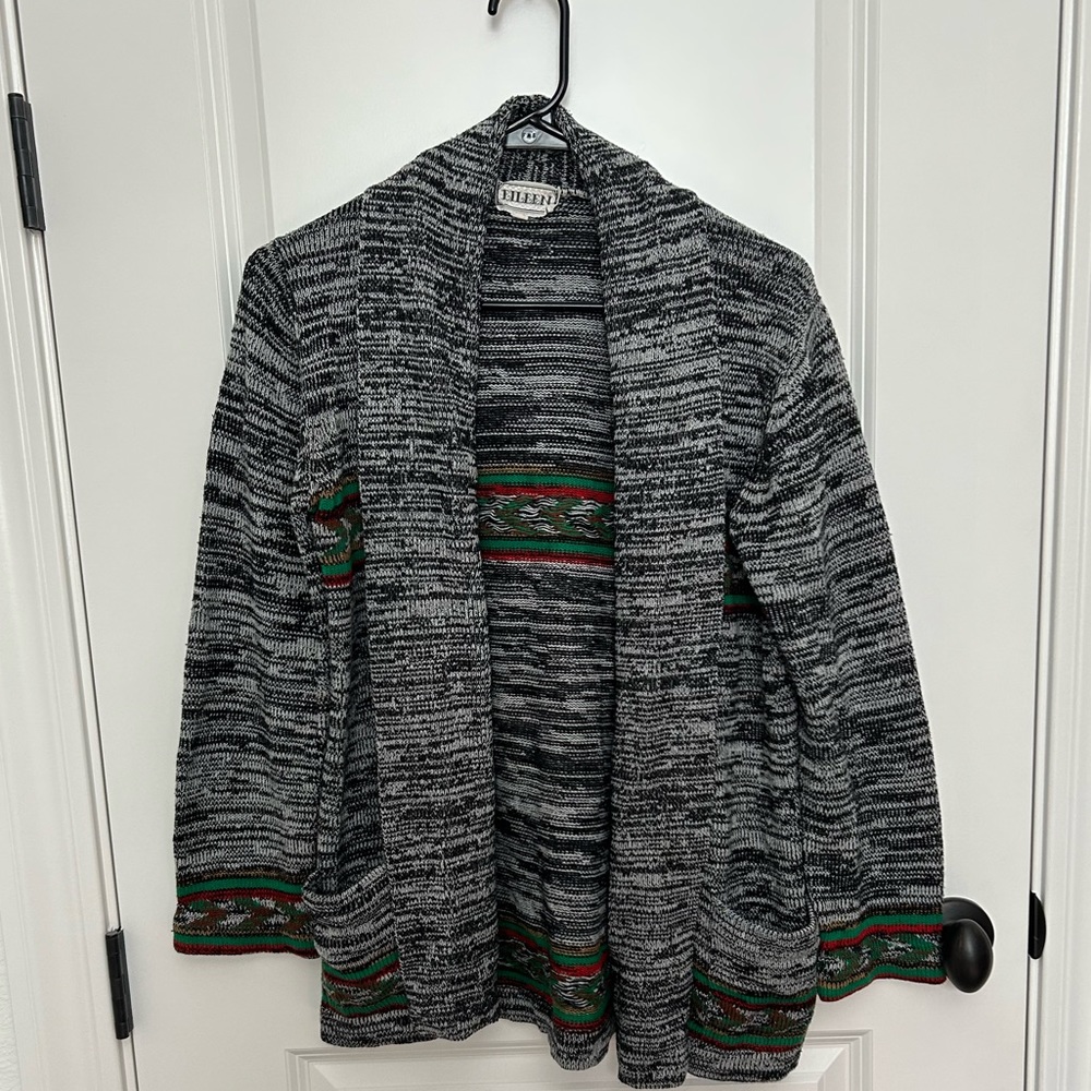 Boho Rasta color cardigan with pockets